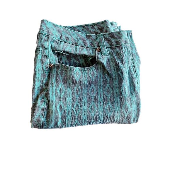 DG2
Diane Gilman Women Denim Pants Stretch Aztec Cutout Green Size 12 - Picture 5 of 10